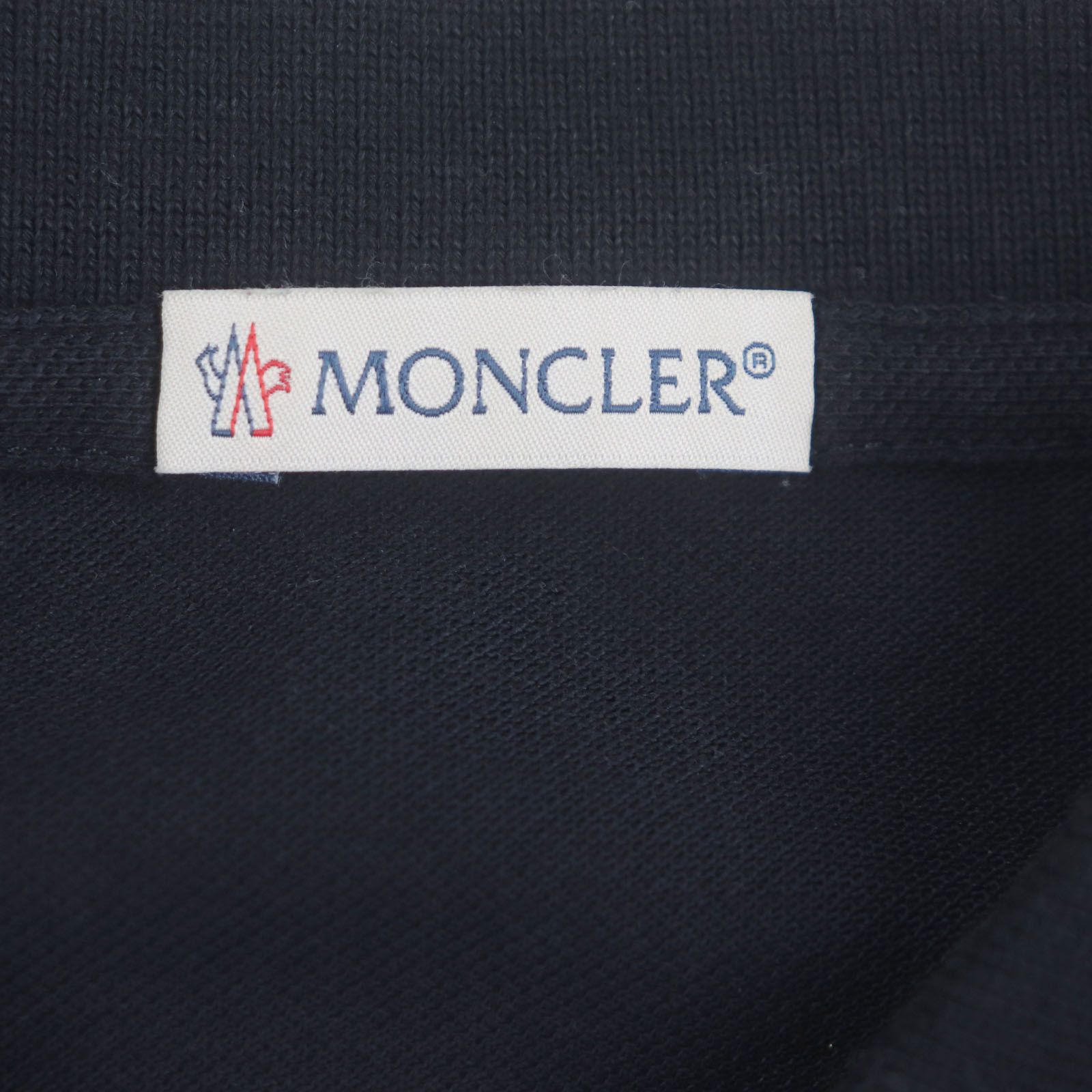 美品▽MONCLER モンクレール コットン100% ワッペン付き ロゴ
