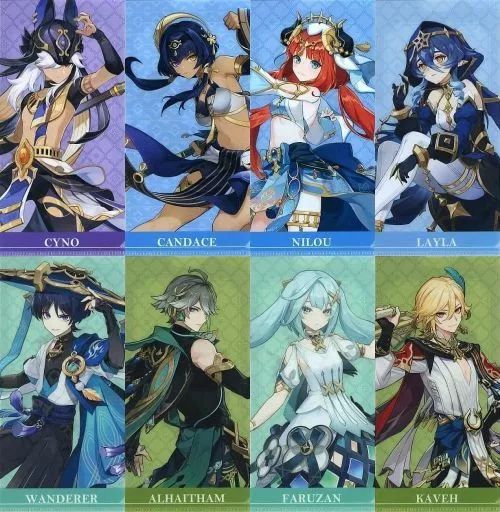 中古】雑貨 全8種セット オリジナルチケットファイル後半 「原神×GiGO