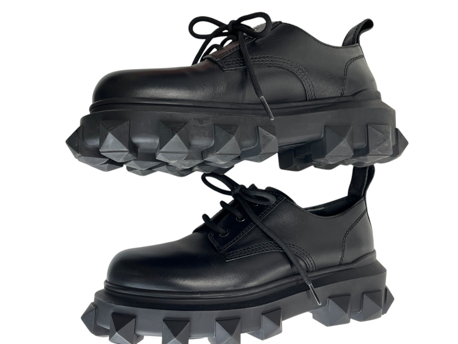 中古 VALENTINO(ヴァレンティノ)ダービーシューズ valentino garavani - 美品 ヴァレンティノ ガラヴァーニ