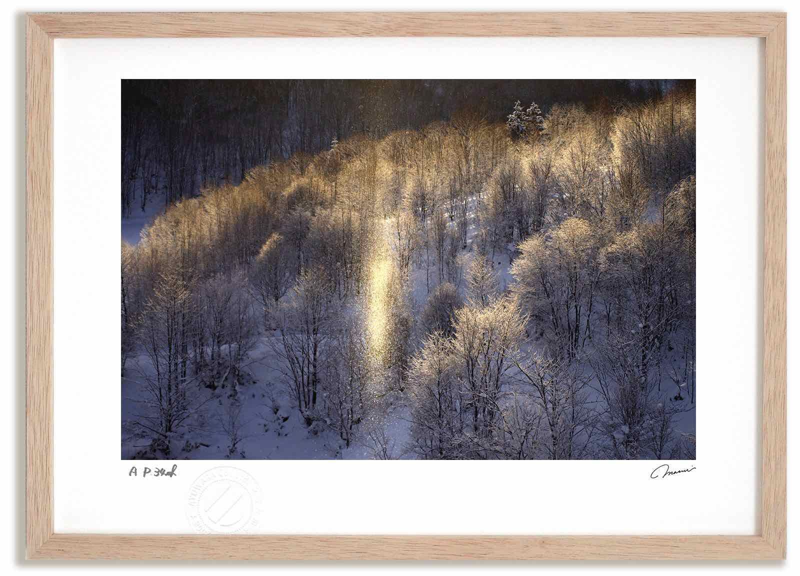 アートフォト 絵画 サンピラー23 高橋真澄|インテリア 額入り 額装込 風景画 油絵 ポスター アート アートパネル リビング 玄関 プレゼント モダン アートフレーム 飾る Mサイズ おしゃれ 壁掛け 絵