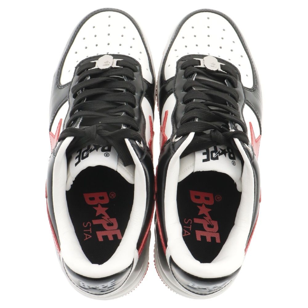 A BATHING APE (アベイシングエイプ) Bape Sta 3 001FWK302303L ベイプスター 3 ローカットスニーカー シューズ  レディース レッド/ブラック/ホワイト US5/23cm - メルカリ