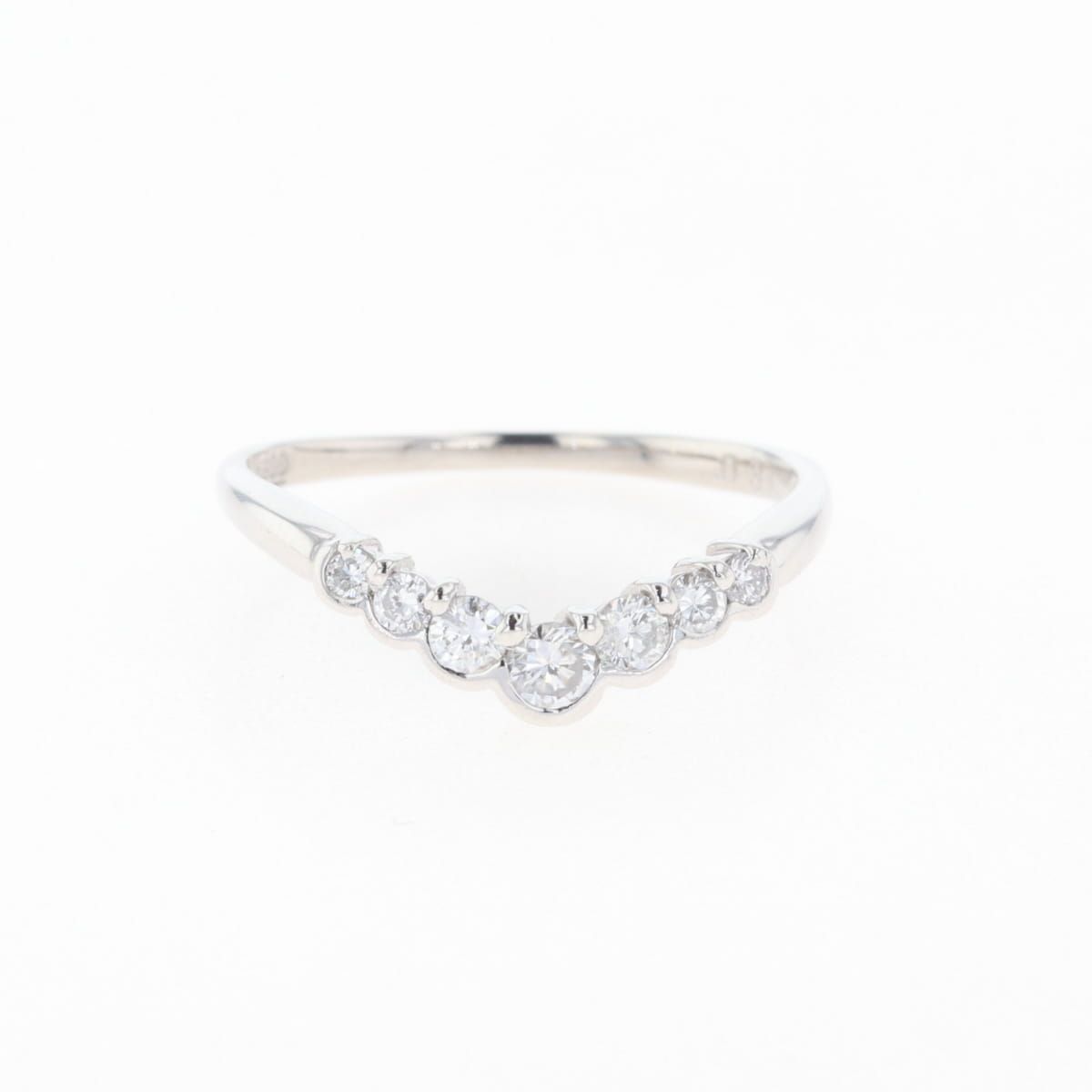 ダイヤモンドリング　PT900　美品！14号 楽天市場】Pt900【0.14ct】ダイヤモンド デザイン リング【送料