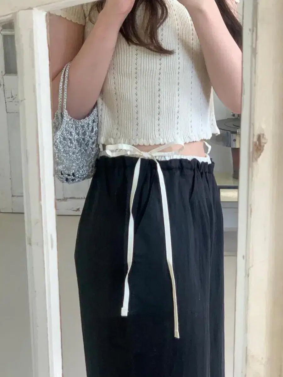 riette ミュール スラックス 黒 ショート DECORATOM_COM_BR