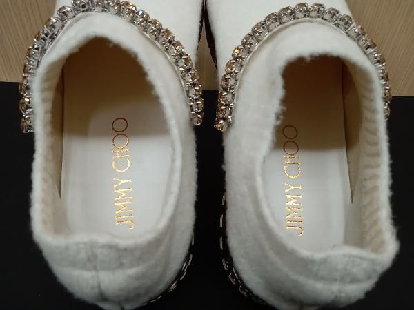 美品 JIMMY CHOO ジミーチュウ VERONA クリスタルピース ブークレ