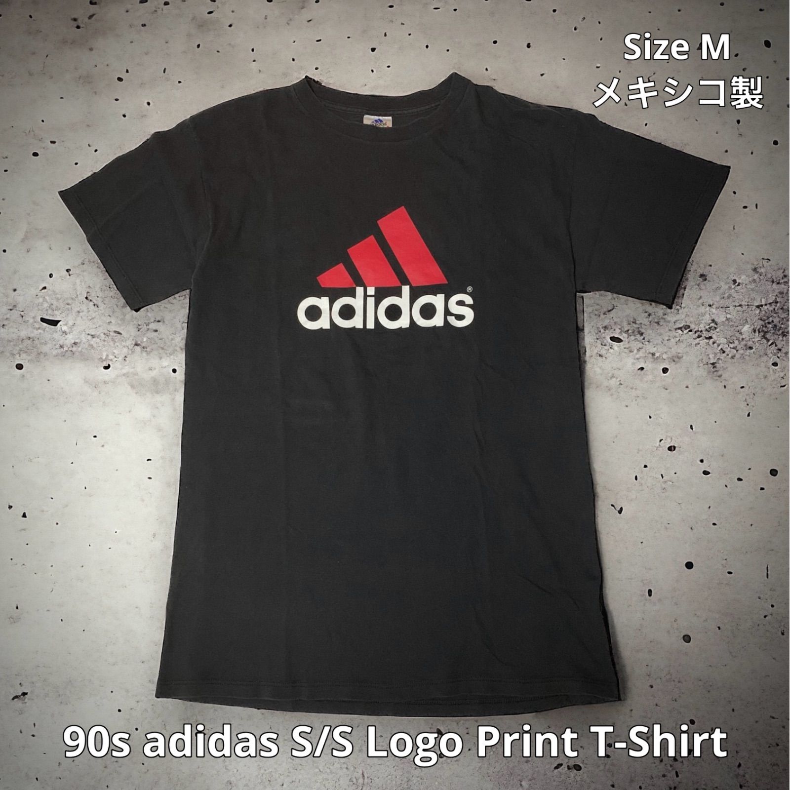 【Y2K】アディダス adidas ブリーチ Tシャツ 古着 Ｌ 黒 ビッグロゴ 楽天市場】【中古】古着 アディダス adidas 半袖 ビンテージ