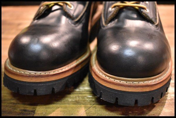 8D 美品 PT91刺繍 98年】レッドウィング 2210 ロガー 黒 ブラック