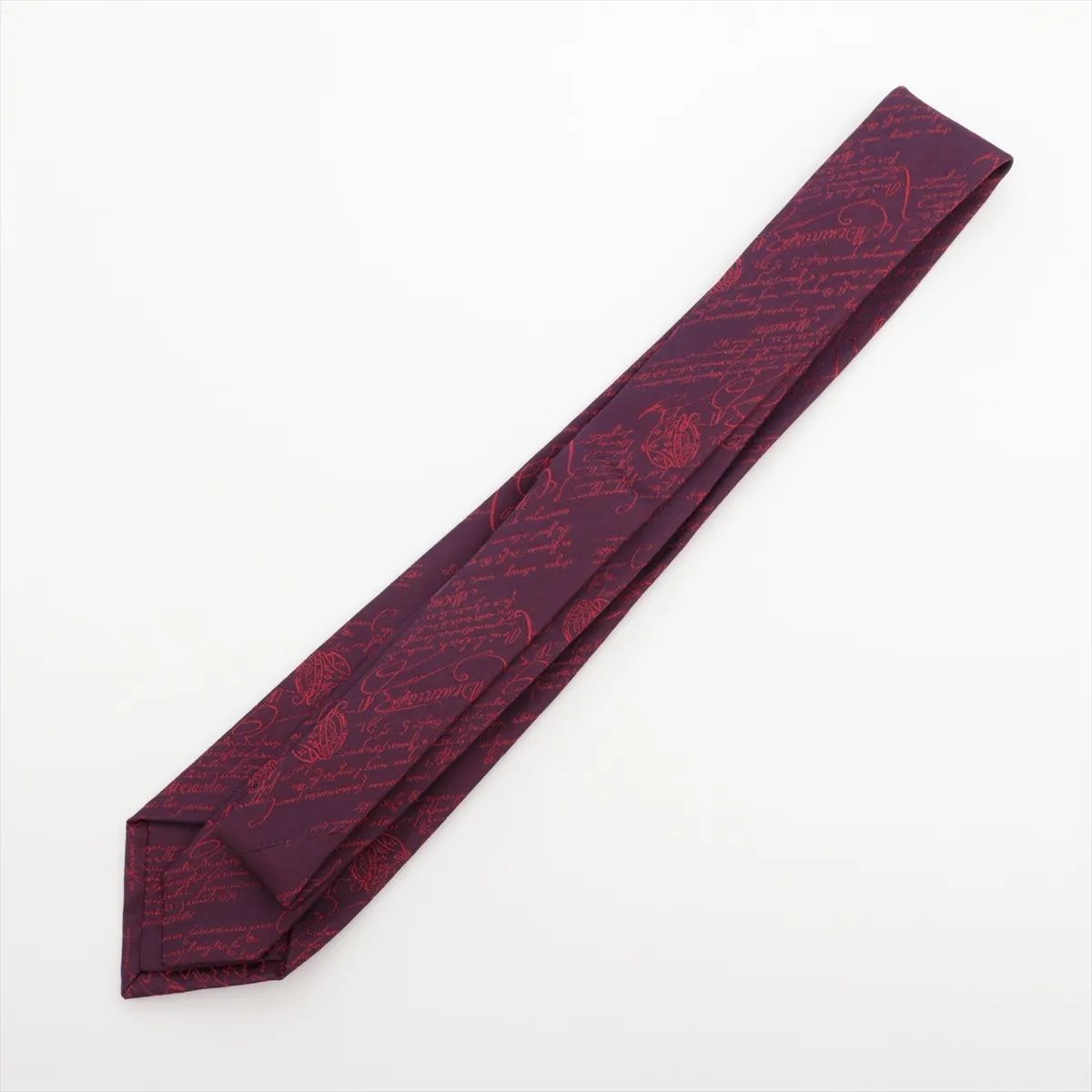 極美品 BERLUTI ベルルッティ ネクタイ カリグラフィー ナロータイ BERLUTI ベルルッティ カリグラフィ柄 ナロータイ ネクタイ 黒