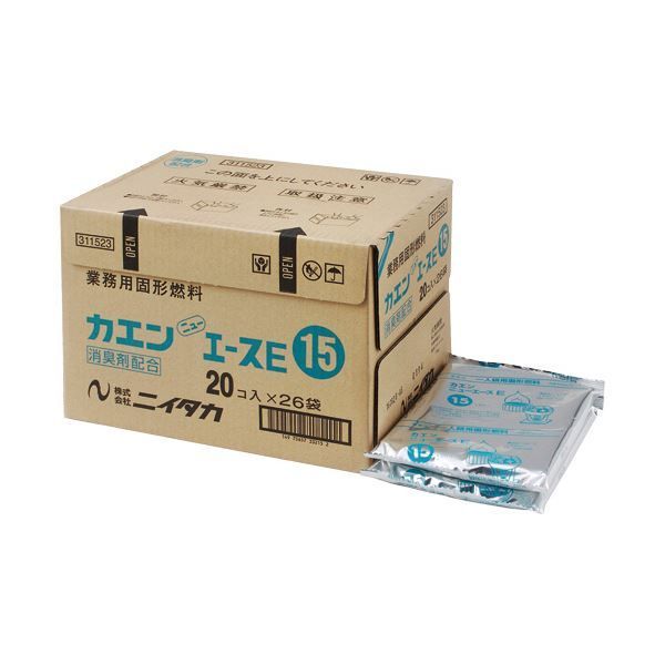 まとめ ニイタカ 固形燃料カエンニューエースE15 15g 1セット 520個 20個×26パック ×5セット