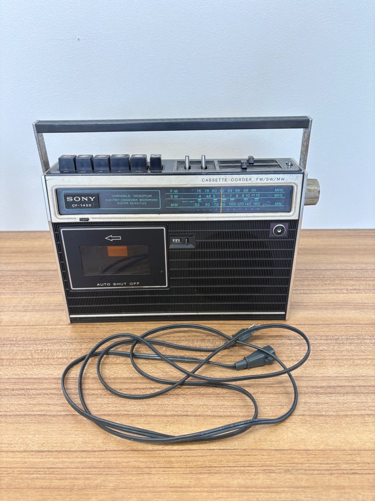 SONY／ソニー／ラジカセ／CF-1450／メンテナンス済み／メンテセット付 昭和レトロ SONY ソニー ラジカセ CF-1450 ラジオ カセット