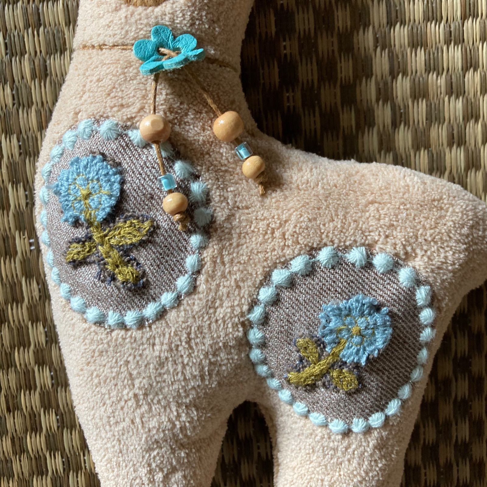 （専用）ハンドメイド ミナペルホネン ダックスちゃんぬいぐるみ ハンドメイド ミナペルホネン ダックスちゃん