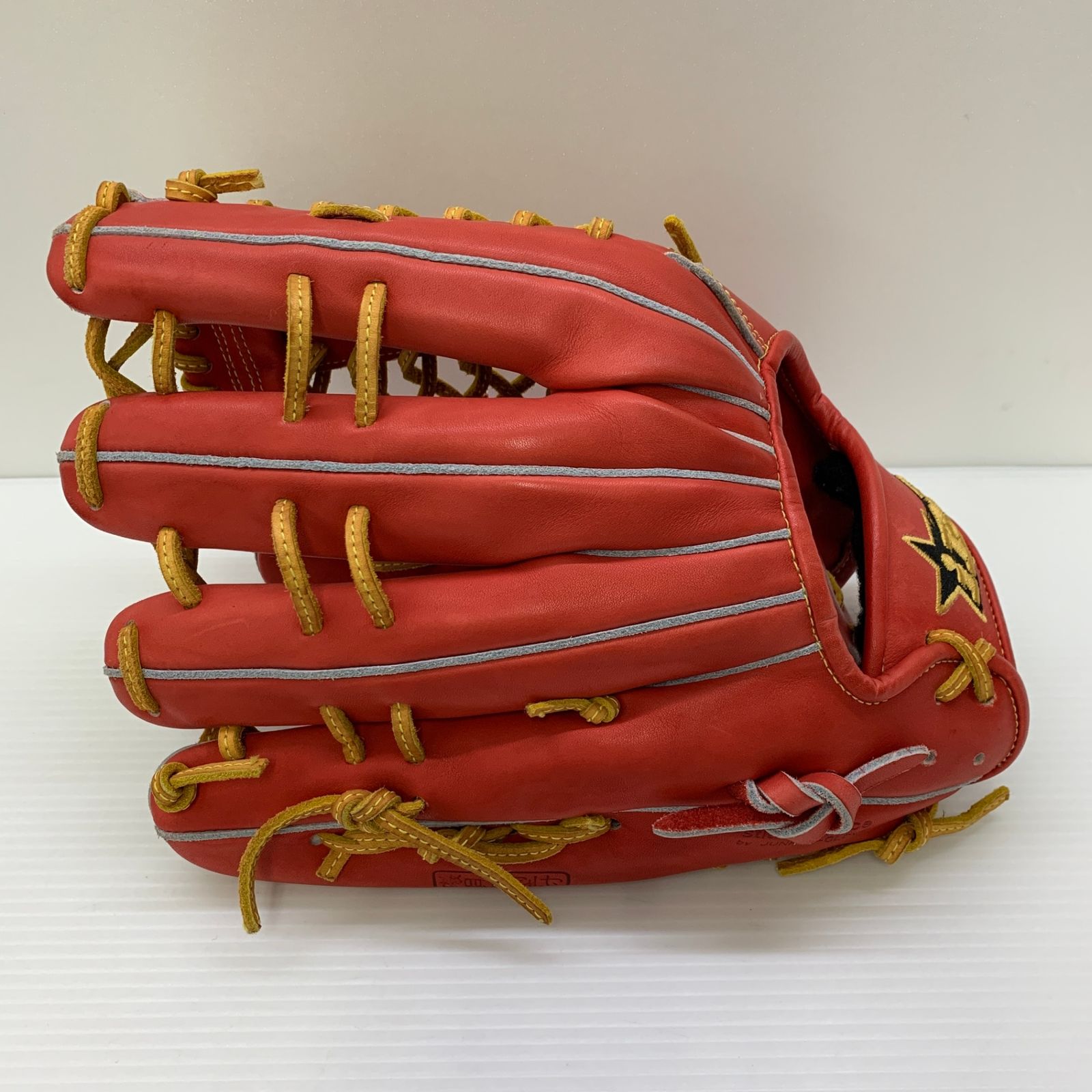 イソガイスポーツ オーダー品 硬式 大人 一般 外野手用 グローブ グラブ 右投げ ISO-10PT 中古品 グローブ袋付き 野球 6023 野球 イソガイスポーツ オーダー品 硬式 大人 一般 外野手用 グローブ