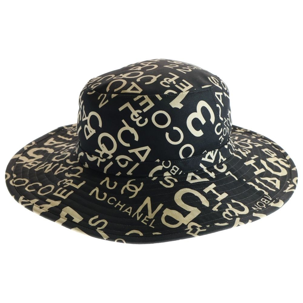 CHANEL シャネル バイシーライン ロゴデザイン バケットハット 帽子 ブラック