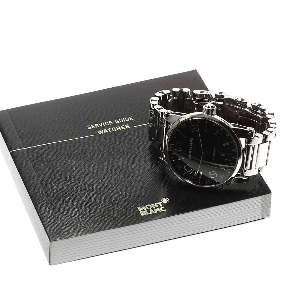 モンブラン MONTBLANC 7081 タイムウォーカー GMT 自動巻き メンズ良品 
