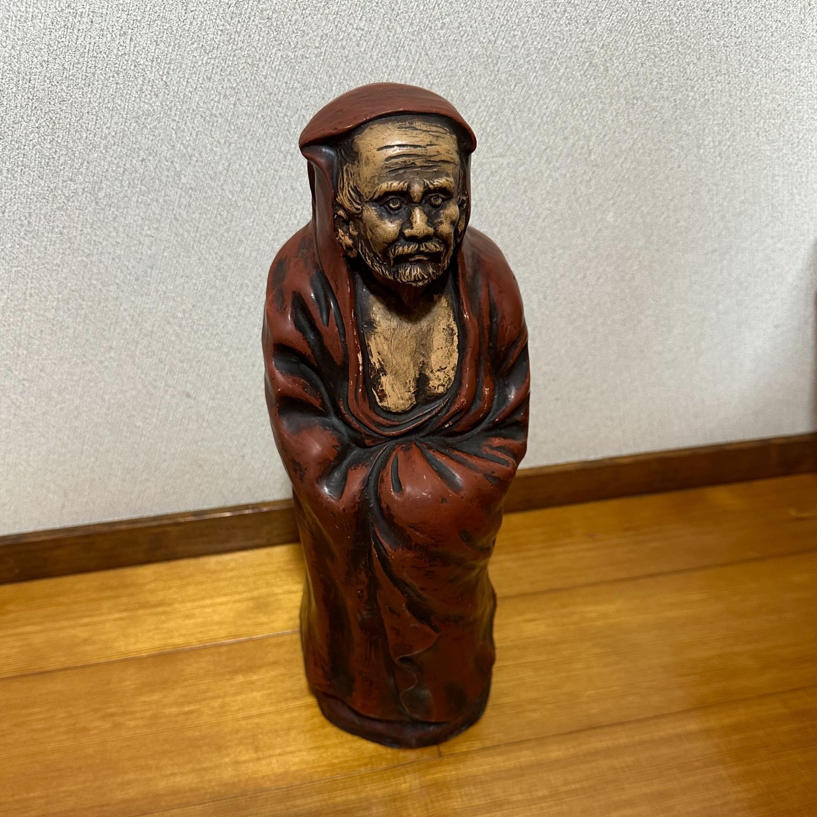 達磨・達磨大師像・だるま・置物・インテリア 木彫彩色 達磨 達磨・達磨大師像・だるま・置物・インテリア 木彫彩色 達磨