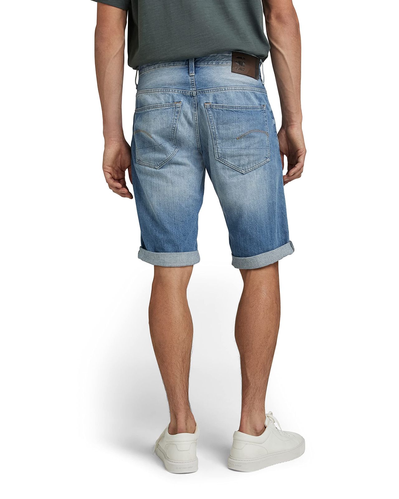 デニム ショートパンツ ハーフパンツ ストレートフィット メンズ 3301 ジースターロゥ Short