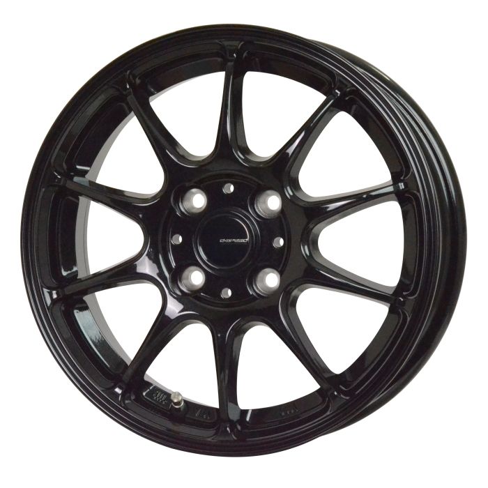 ホイール4本セット G.Speed G-07 メタリックブラック 14インチ 4.5J 45 4H-100