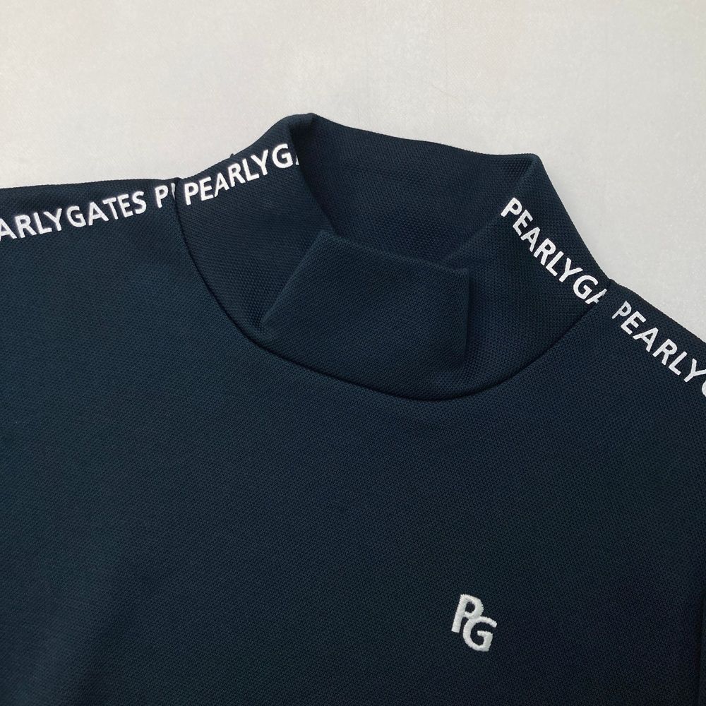 サイズ：0 PEARLY GATES パーリーゲイツ ハイネック 長袖Tシャツ