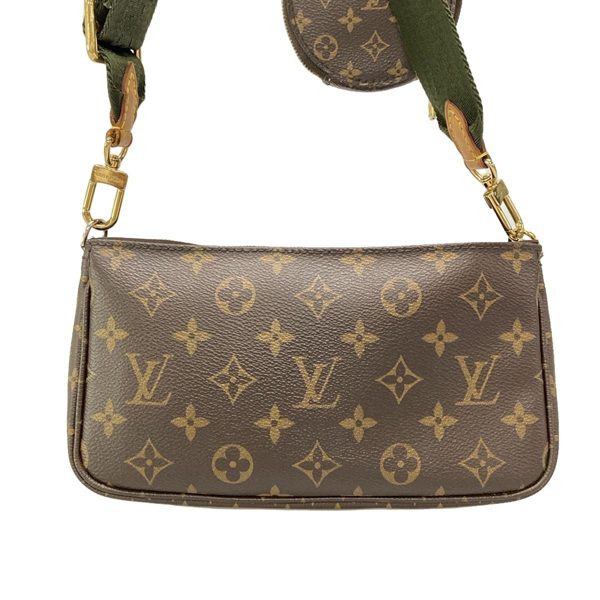 LOUIS VUITTON(ルイヴィトン) ショルダーバッグ モノグラム ミュルティポシェットアクセソワール M44813 カーキ レザー