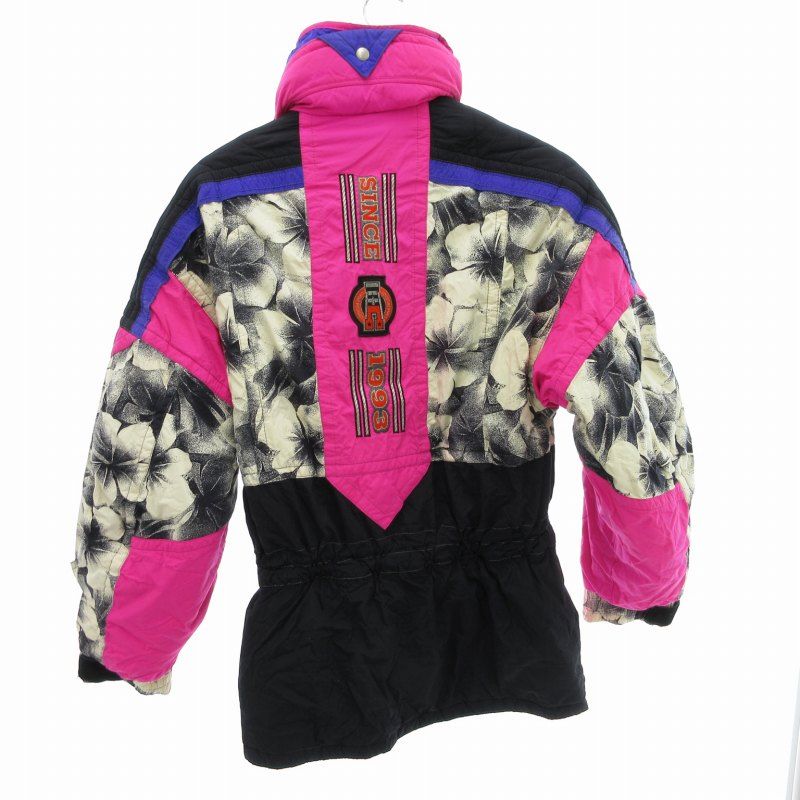 欲しい商品を賢く購入。； フェニックス PHENIX ヴィンテージ スキー ウエア 上下セット パンツ ジャケット ロゴ刺繍 総柄 M ピンク |BL 0913