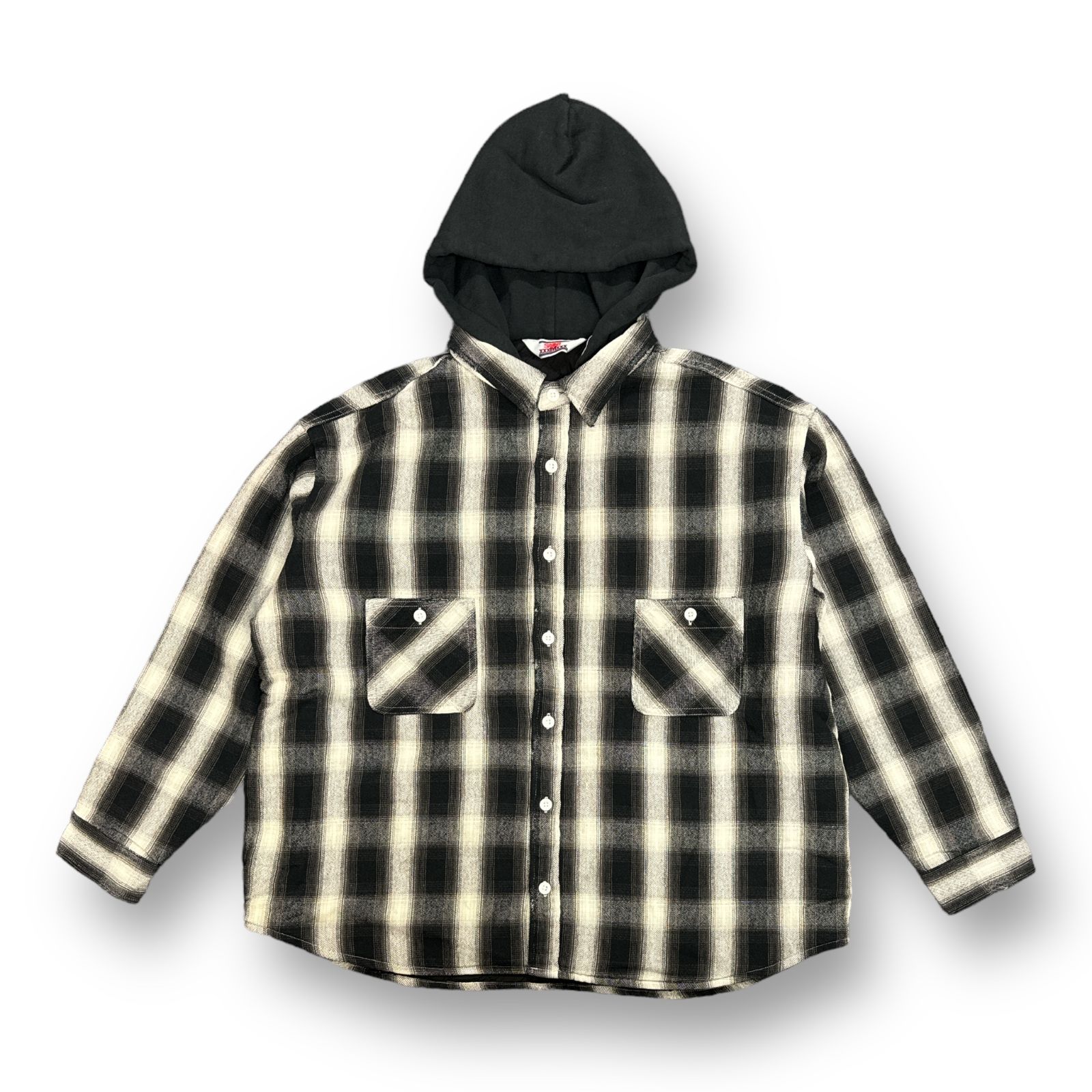 定価71500円 新品 SAINT MICHAEL 23AW CHECK SHIRT PARKA SM-A23-0000-046 フーディ パーカー  チェックシャツ パーカー ジャケット セントマイケル XL 64972A - メルカリ