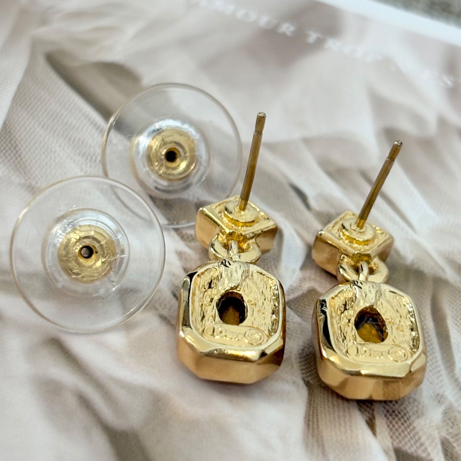 箱付き】【未使用品】クリスチャンディオール オレンジストーン