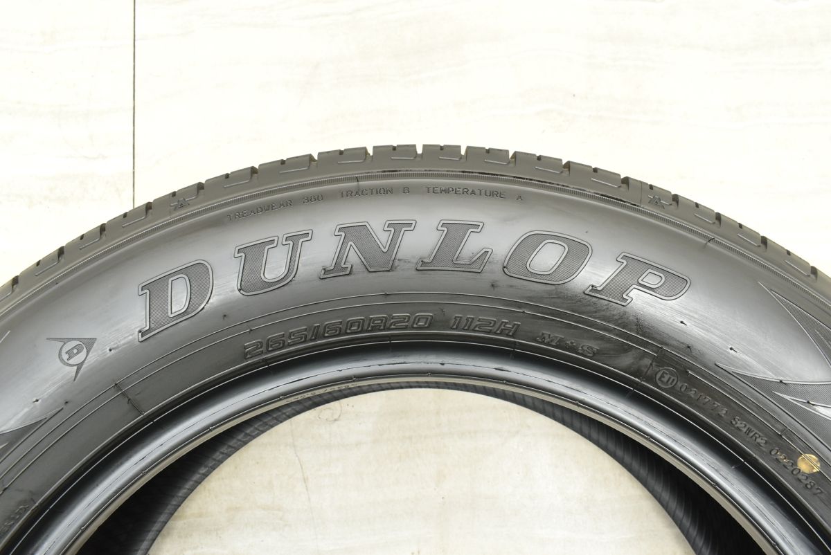 2024年製 新車外し品】ダンロップ グラントレック PT22 265/60R20 4本 