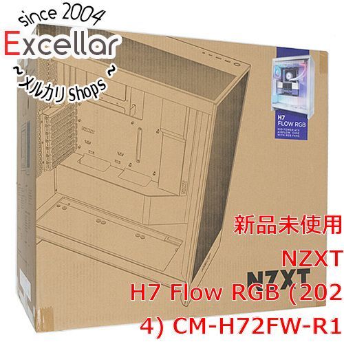 bn 10 NZXT ミドルタワーATXケース H7 Flow RGB 2025 CM-H72FW-R1 ホワイト