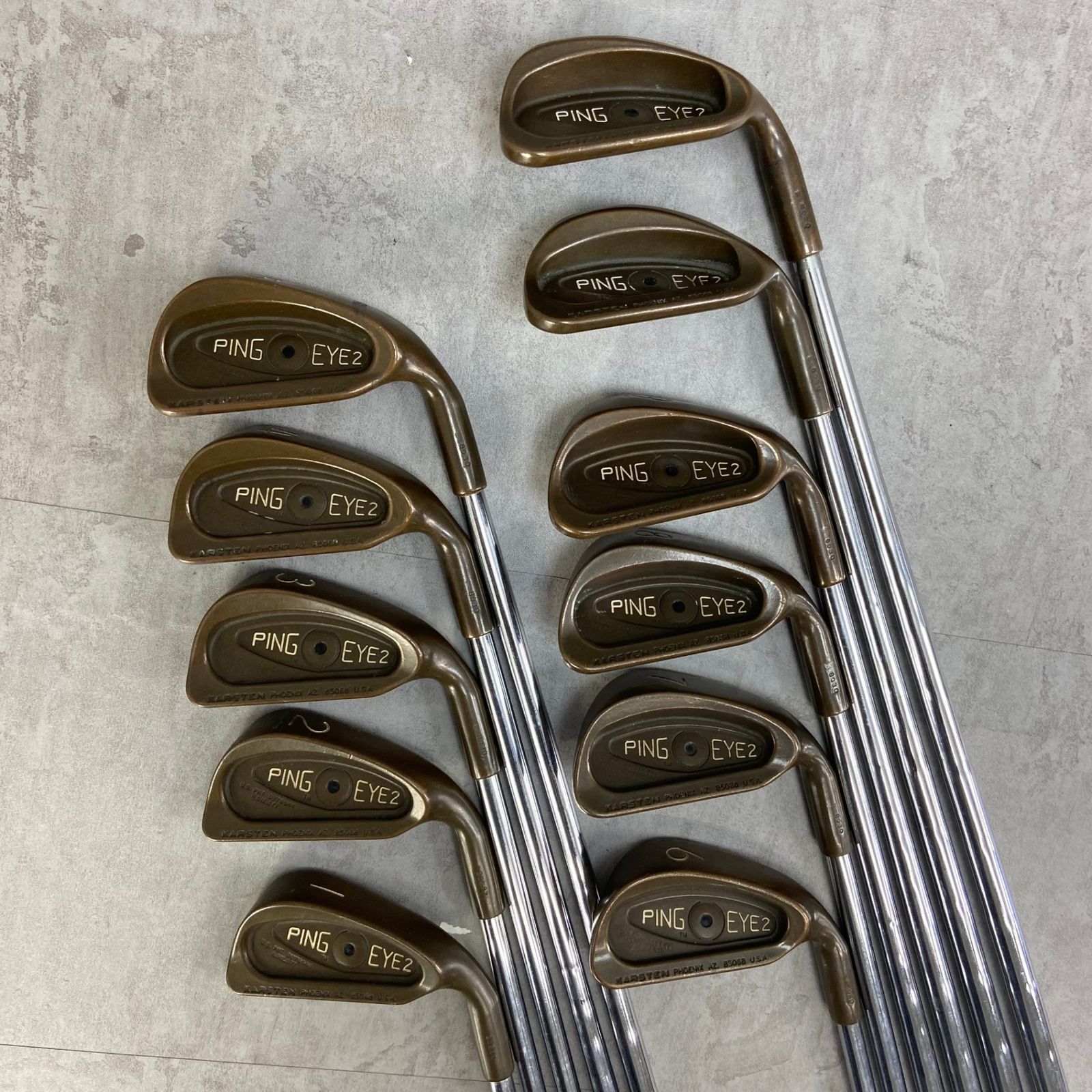PING　EYE２　ベリリウムカッパー　ゴルフ　アイアン11本セット　右利き用 PING EYE2 ベリリウムカッパー アイアン11本セット 右利き用 黒