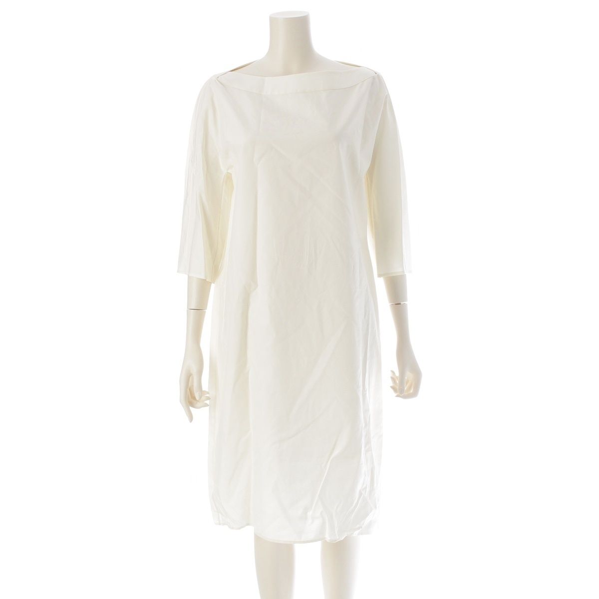 HERMES/エルメス コットンドレス 25新作☆HERMES☆《シャツドレス》ホワイト コットン カレーシュ