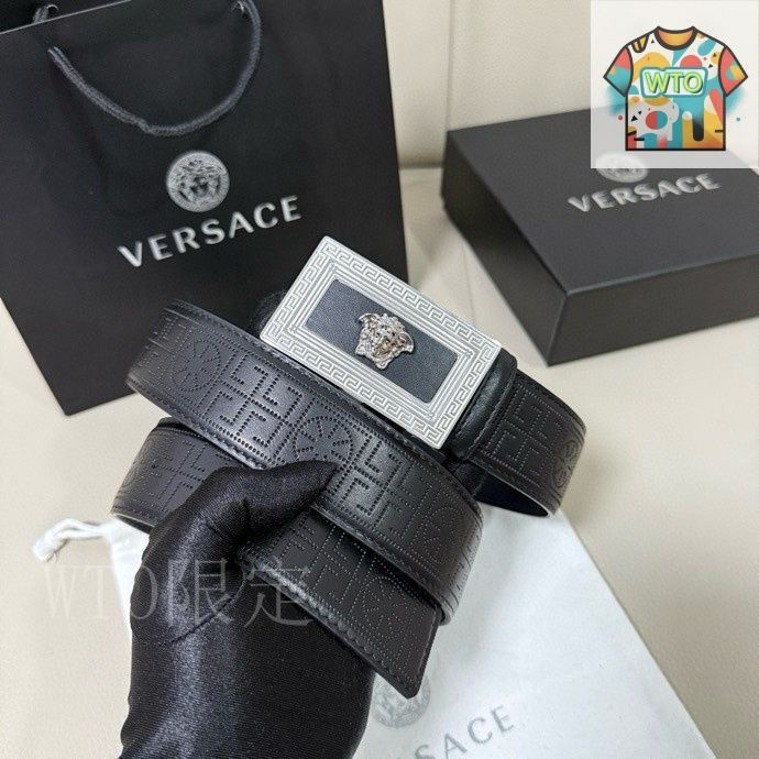 今日特価】Versace MEDUSA ヘッドレザーメンズベルト-2 - メルカリ