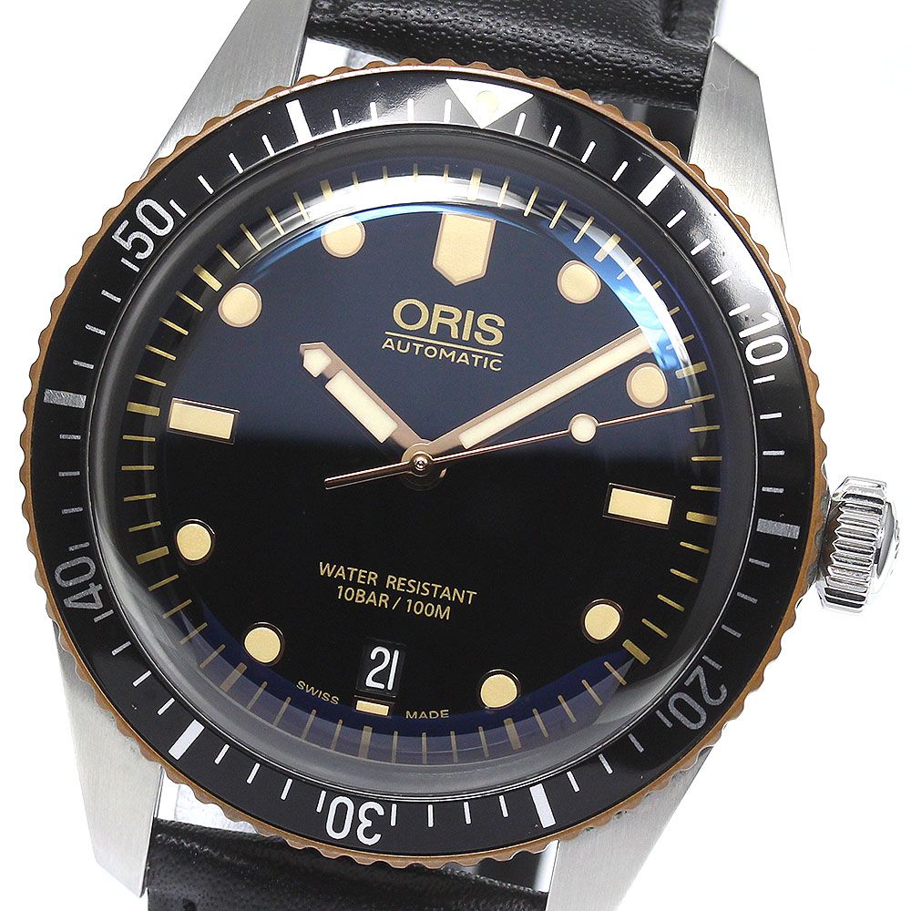 オリス ORIS 7707 ダイバーズ65 デイト 自動巻き メンズ美品_767566