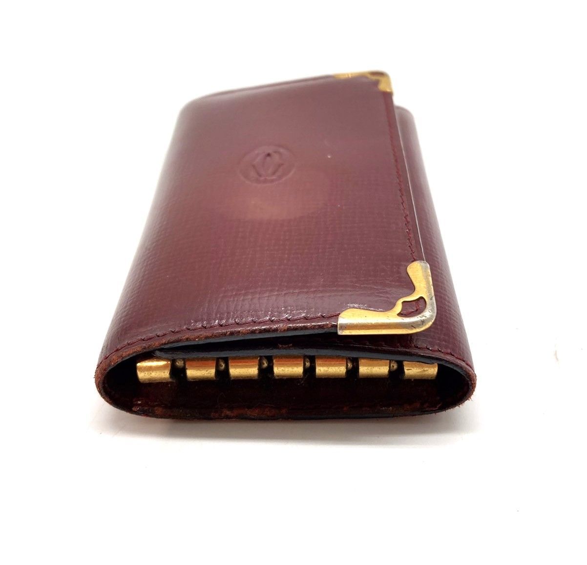 美品　Cartier　カルティエ　マストライン　６連キーケース　ゴールド金具 Cartier - Cartier(カルティエ) キーケース マストライン ボルドー