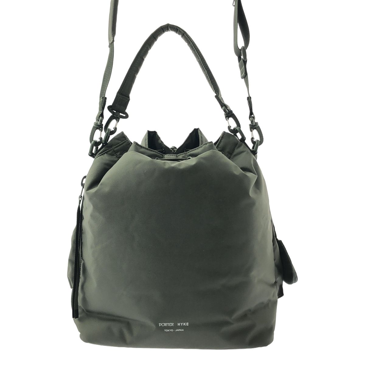 PORTER × HYKE 】TOOL BAG - Olive Drab HYKE x PORTER HELMET BAG