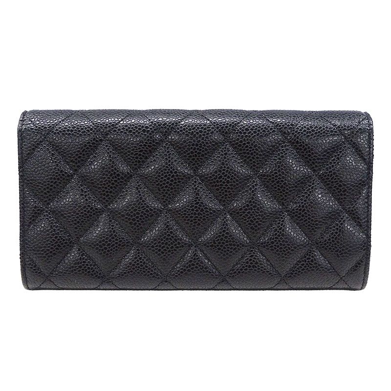 シャネル CHANEL 財布 レディース ブランド 長財布 キャビアスキン  
