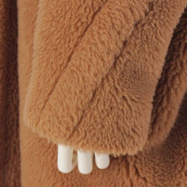 【新品同様】マックスマーラ　テディベア　キャメル　シルク　M　キャメル　アイコン Max Mara MaxMara マックスマーラ Teddy Bear Icon Coat