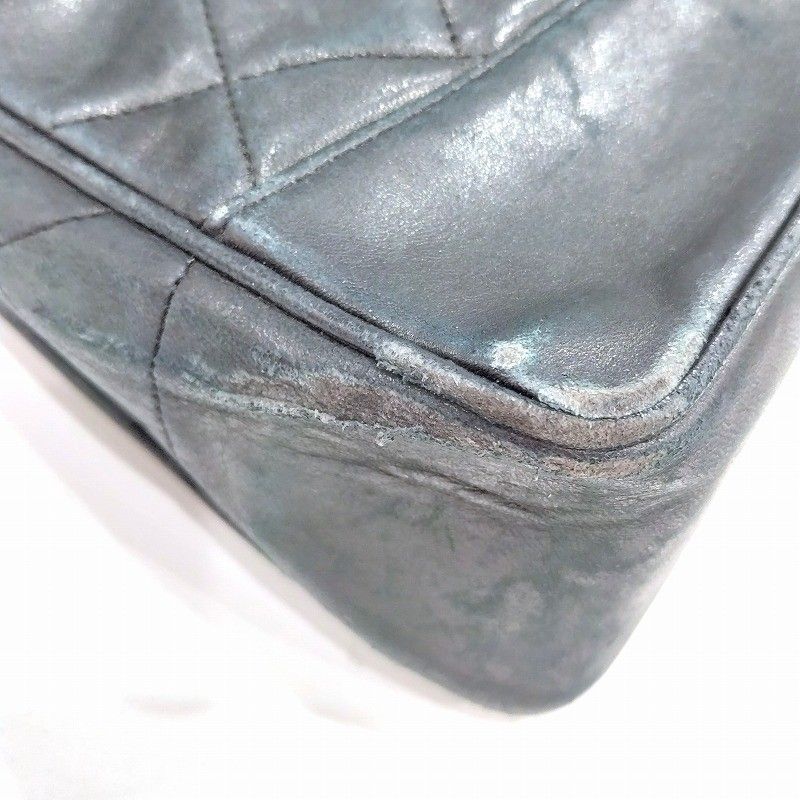 シャネル(CHANEL) ラムスキン マトラッセ シングルフラップ チェーン  