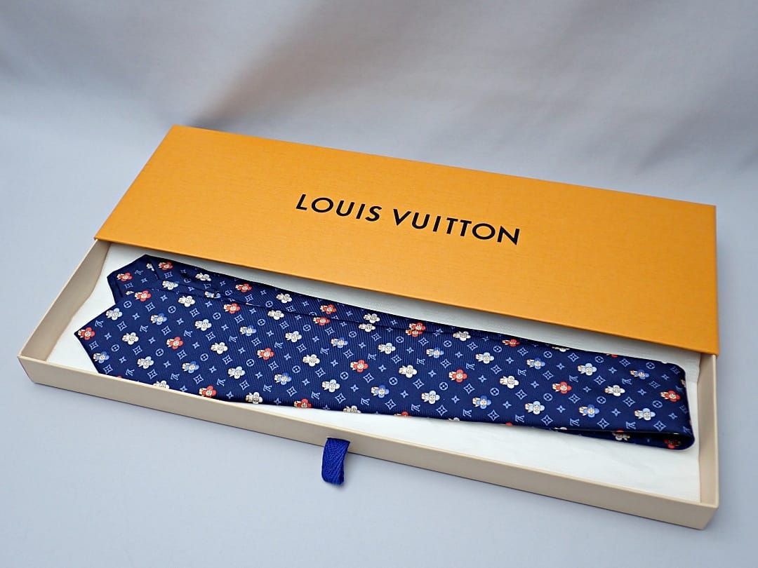 LOUIS VUITTON ルイ・ヴィトン シルク ネクタイ クラヴァット・ソー