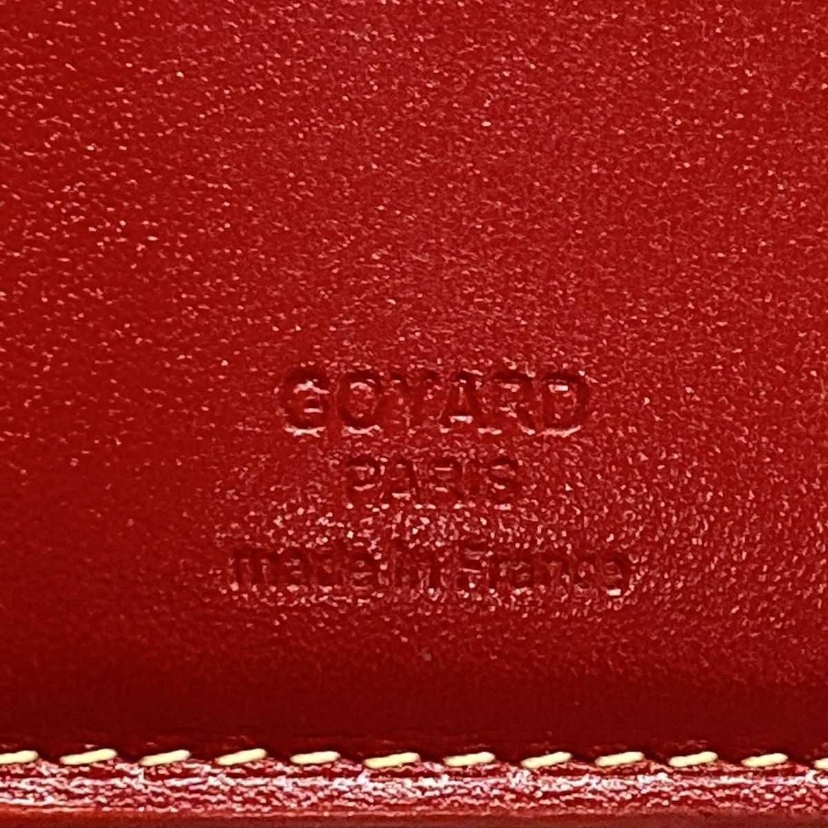 GOYARD(ゴヤール) 長財布 - ボルドー×白×黒 - メルカリ 