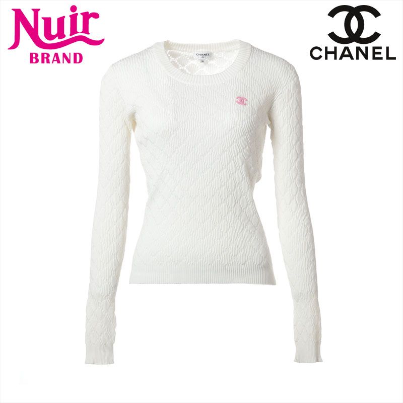 CHANEL シャネル 長袖シャツ 2020 P63293K ココマーク コットン Size 36