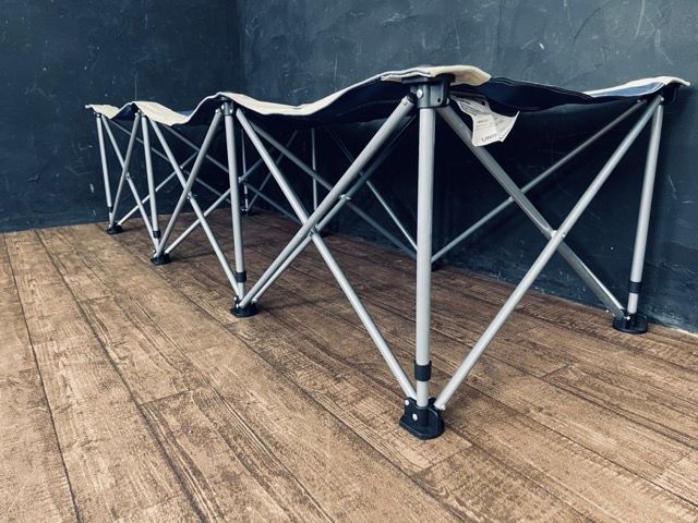 フォールディングコット【】廃盤カラー ブルー系 希少 UNIFLAME