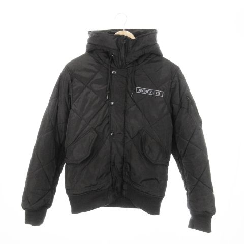 AVIREX XL 中綿 ナイロン キルティングジャケット ミリタリー カーキ