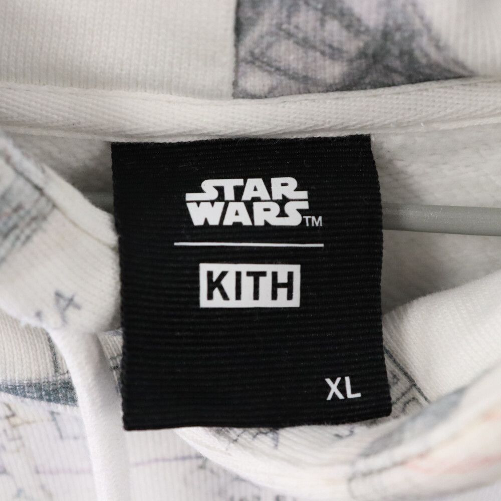 KITH (キス) ×Star Wars Sketch Pullover Parka スターウォーズ スケッチ プルオーバーパーカー マルチカラー  KHM030213 - メルカリ