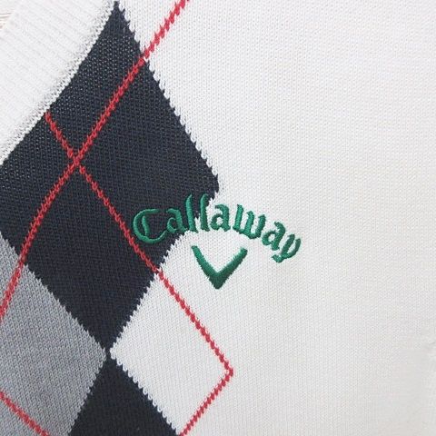 Callaway キャロウェイ サンプル ウール ベスト アーガイル CALLAWAY(キャロウェイ) ベスト｜中古ゴルフウェア通販サイト