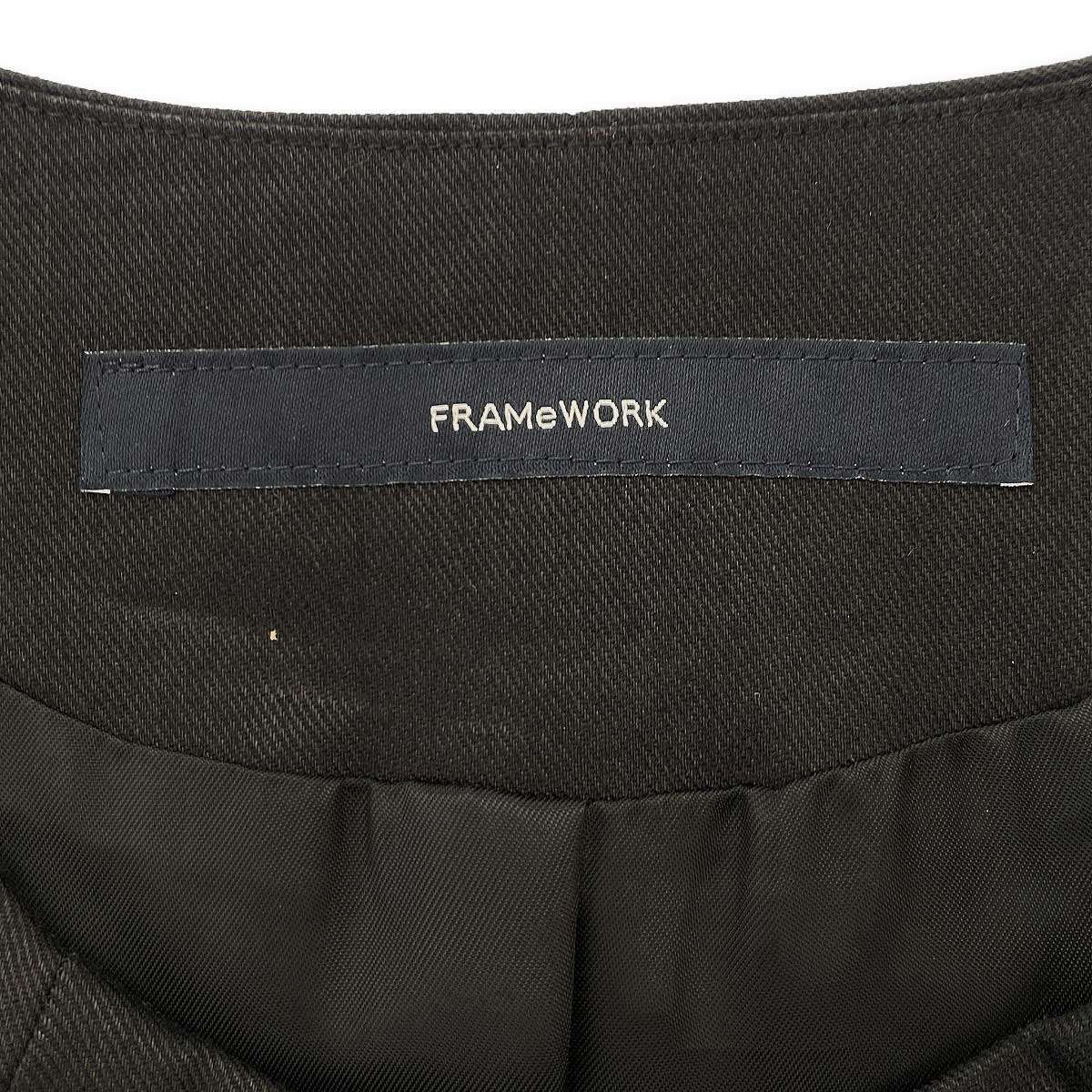 FRAMe WORK フレームワーク 25SS リネンコットンノーカラーベスト