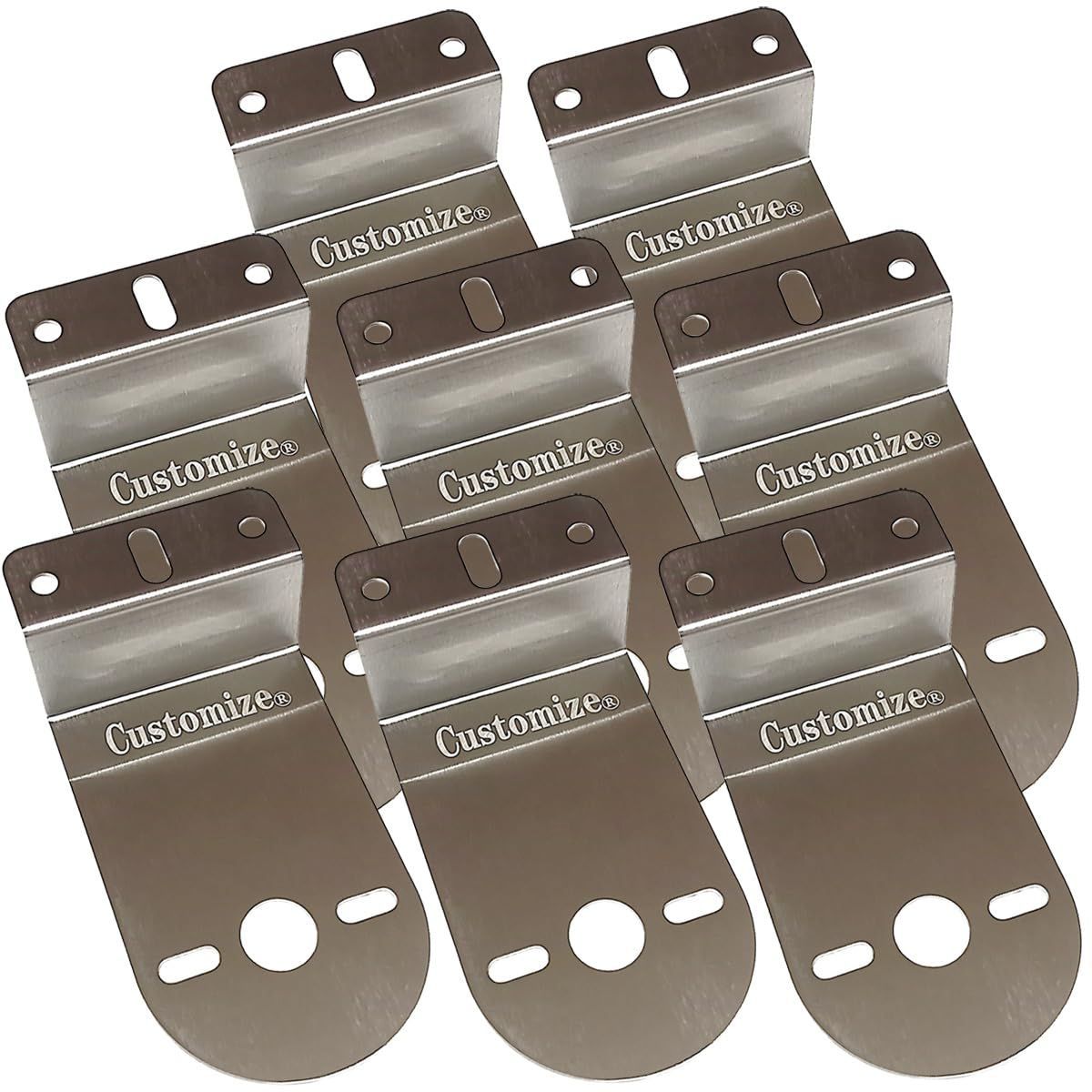 NumberOfItems 10 マーカーランプ ステー トラック用品 マーカーステー Z型ステー 奥行40ｍｍ ステンレス 2枚 4枚 6枚 8枚 10枚 セット 10