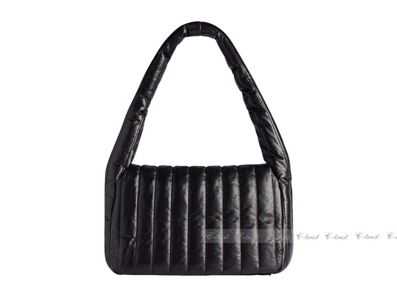 BALENCIAGA Monaco ゴートスキン スリングバッグ【ランクA】 品格ある バレンシアガ MONACO スモール スリング バッグ Bロゴ
