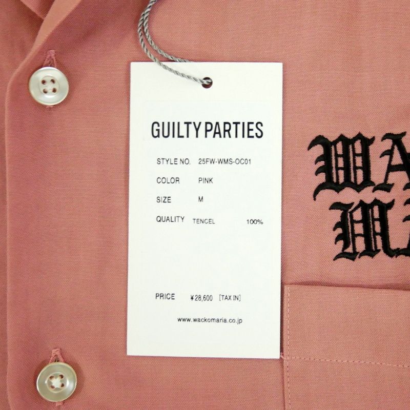 WACKO MARIA ワコマリア 国内正規 25AW 50'S OPEN COLLAR SHIRT