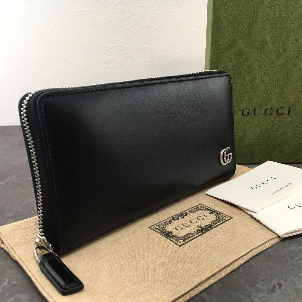 送料込み！ 未使用品 GUCCI ジップウォレット 420736 ブラック