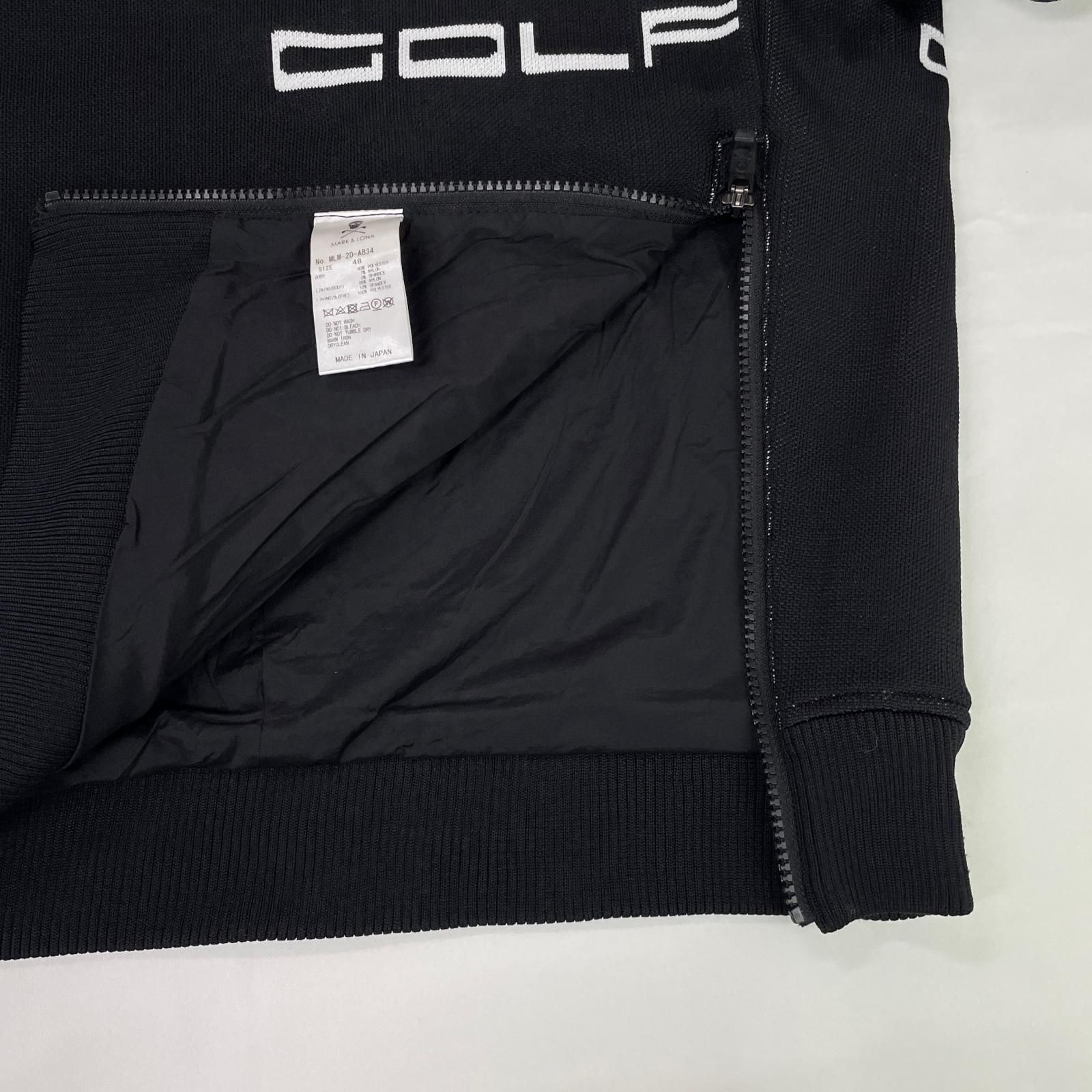 メンズ マークアンドロナ MARK-LONA セーター 48 L 黒系 ブラック 長袖クルーネック MEBLE-SODAR_PL