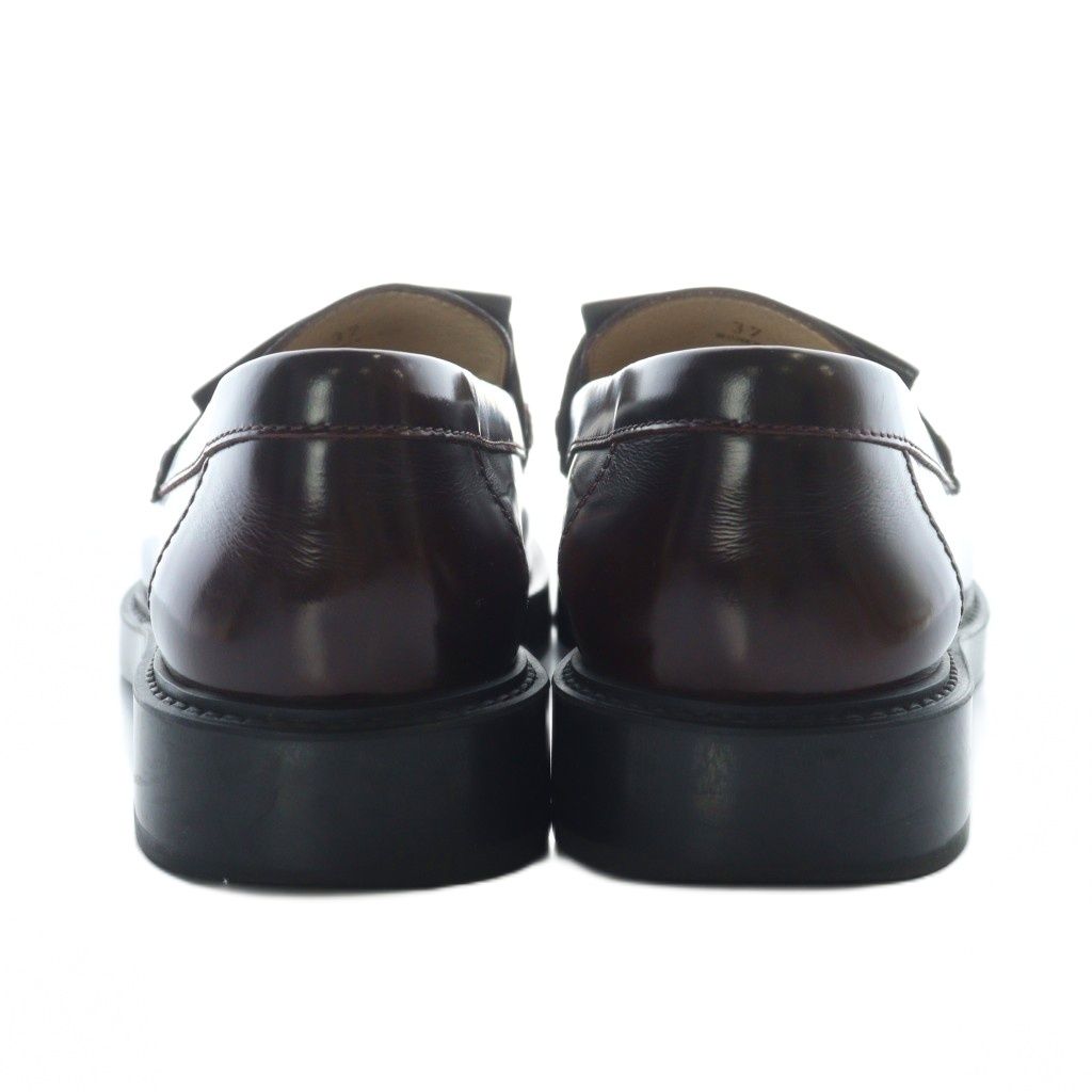トッズ TOD'S ローファー レザー タッセル フリンジ ダブルT 37 24cm